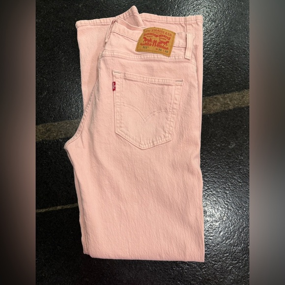 Levi’s 511 Slim Fit Stretch Jeans – Pink – Size 31x32 - Picture 7 of 8